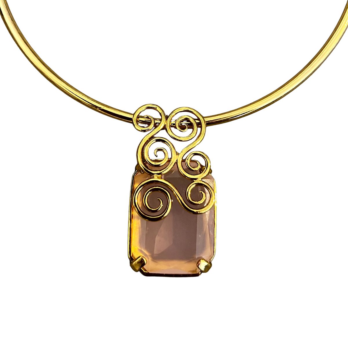 Chocker Adele Quartzo Rosa