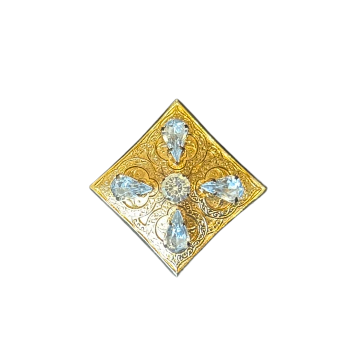 Broche Arabesco Cravejado