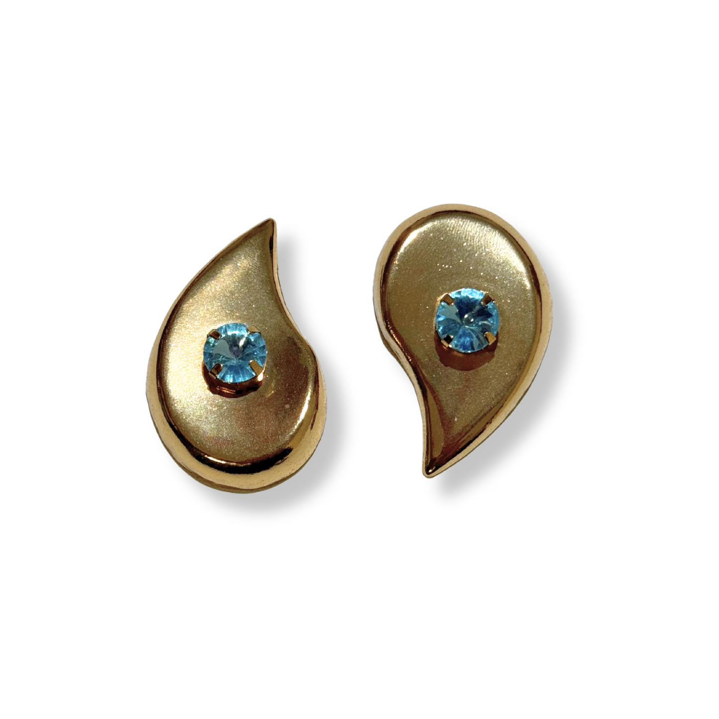 Brinco Gota Cristal Aqua