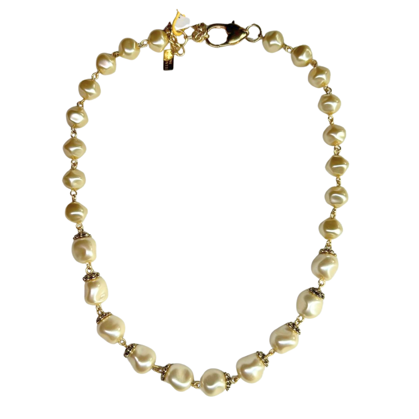 Colar Pérolas Creme