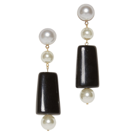 Brinco resina e pérola tiragem limitada