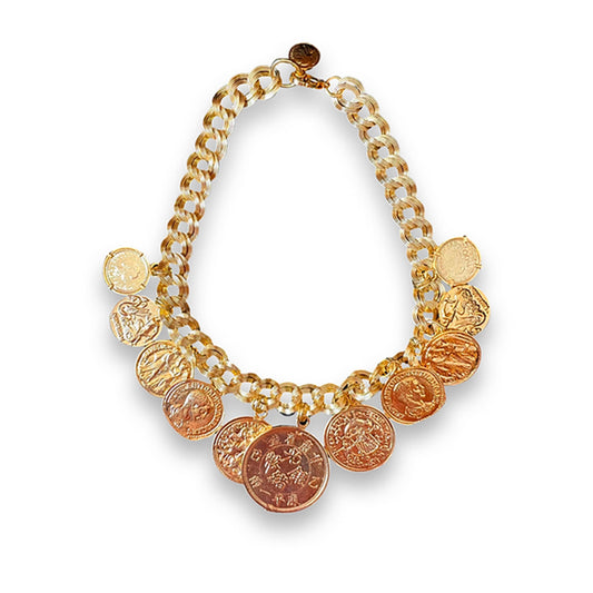 Colar Moedas Ouro