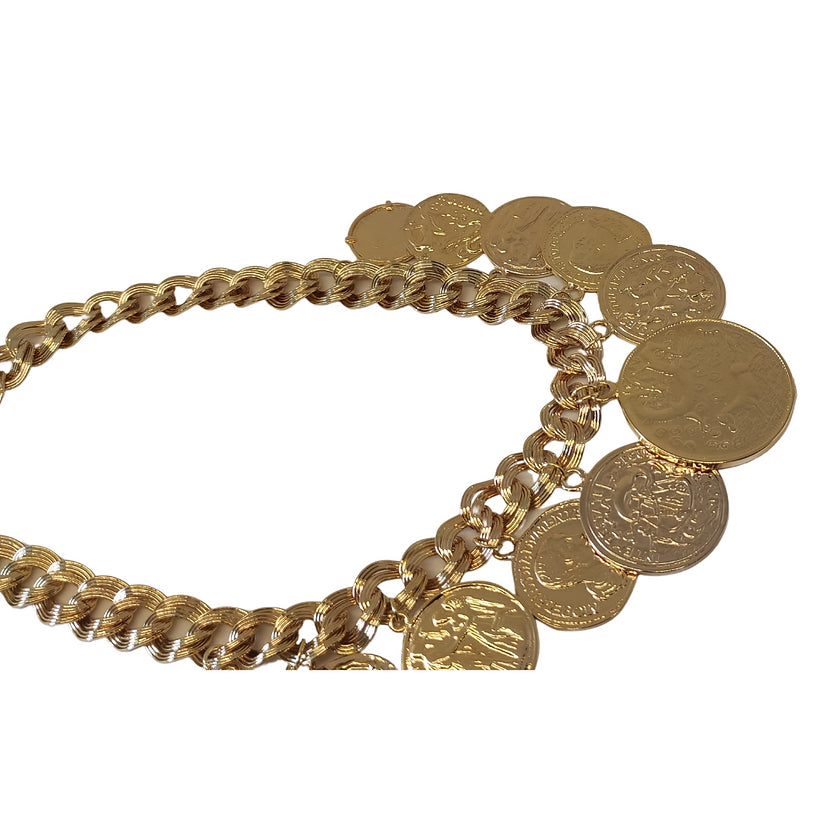 Colar Moedas Ouro