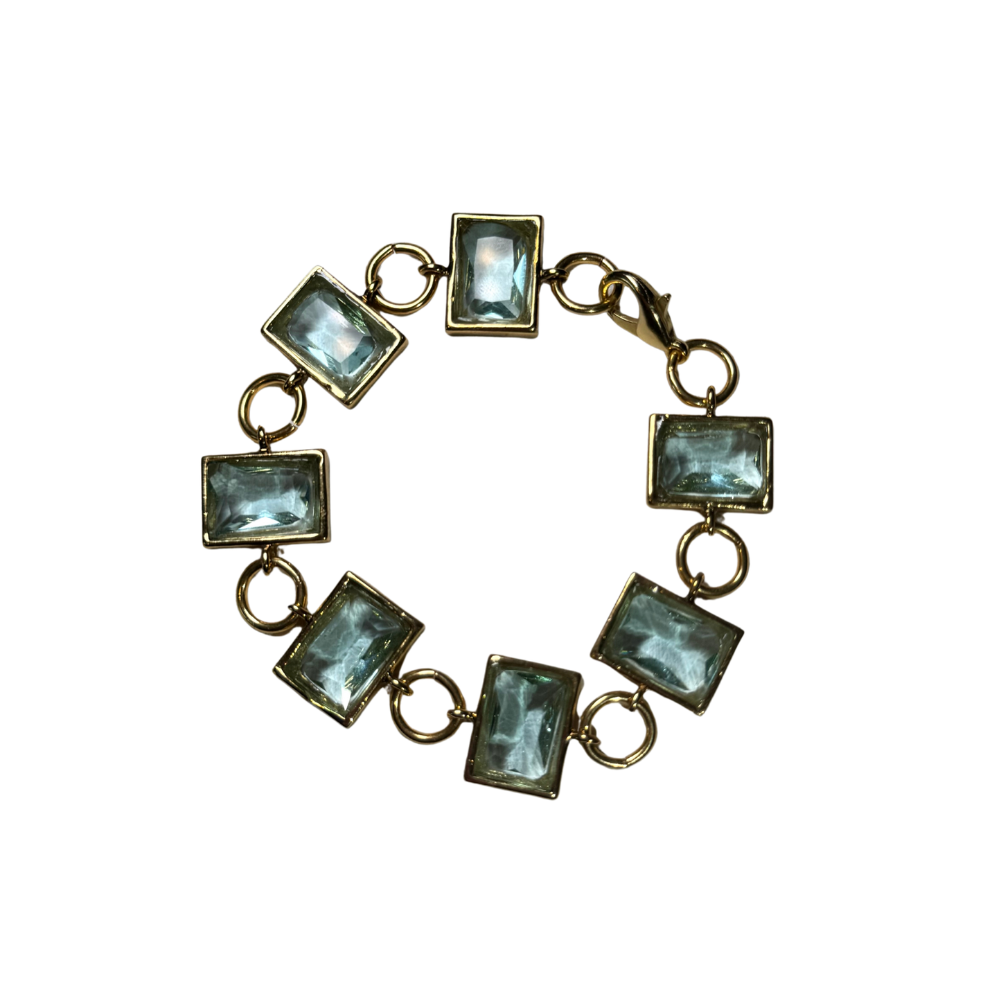 Pulseira Cristais Josephine Aquamarine