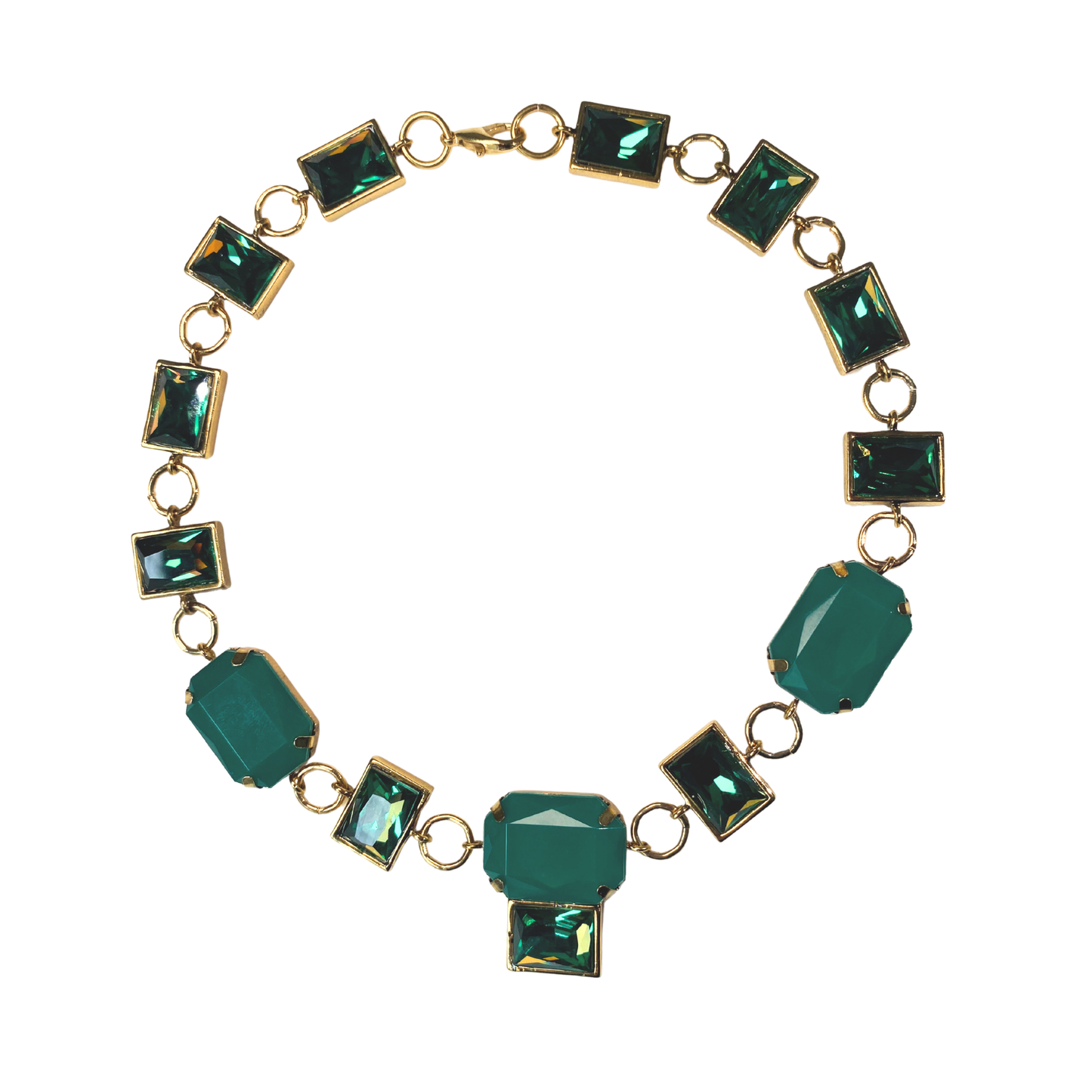 Chocker Josephine Cristais Verde