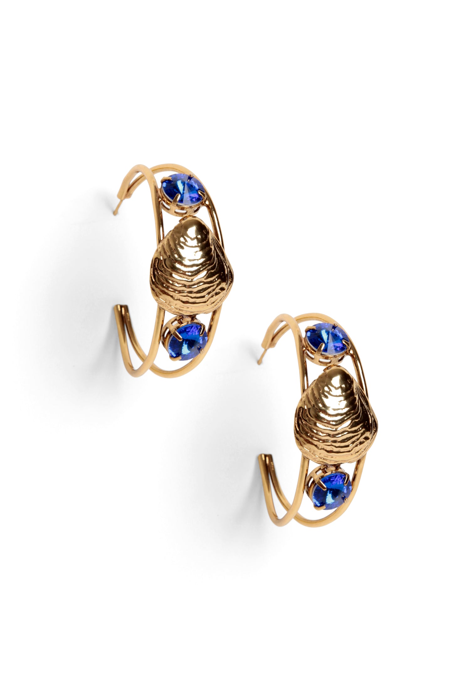 Argola concha com cristal