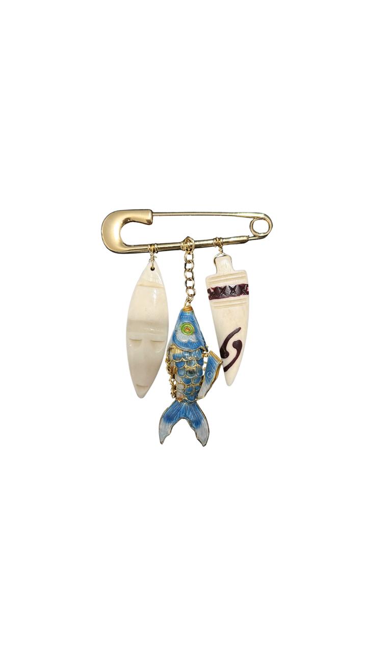 Broche Peixe e Dentes