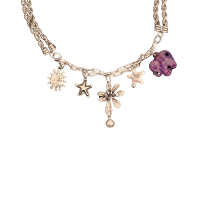Colar Prata Charms