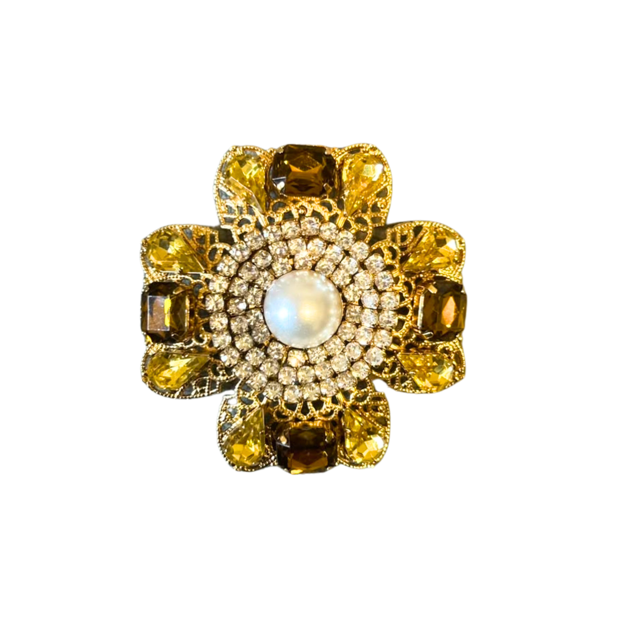 Broche Chateau Marrom