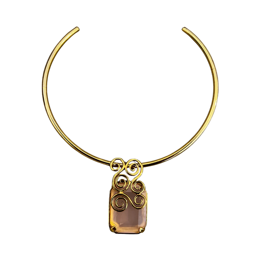 Chocker Adele Quartzo Rosa