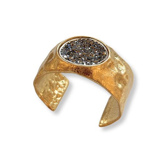 Pulseira Dourada com Hematita