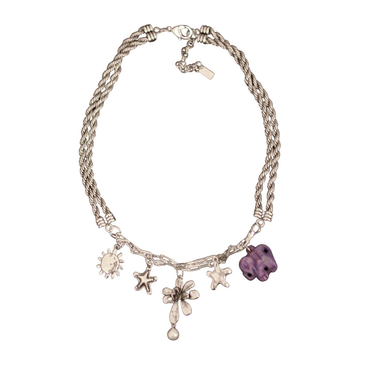 Colar Prata Charms