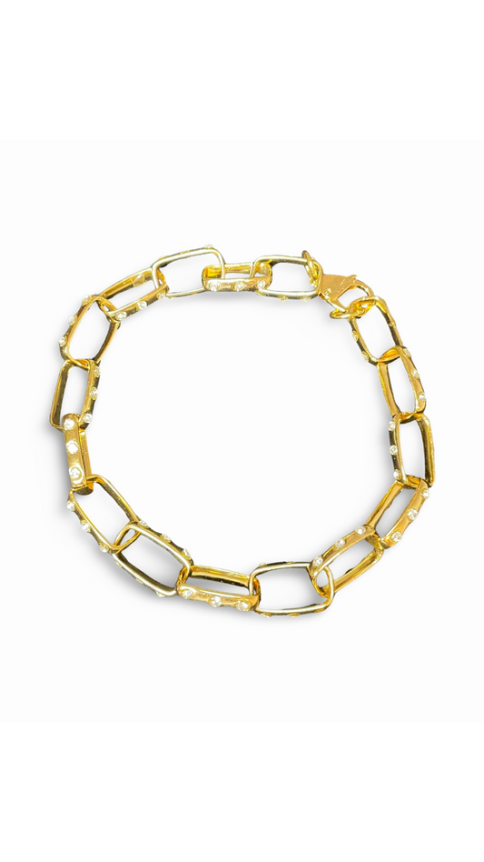 Colar Chains com Cristais