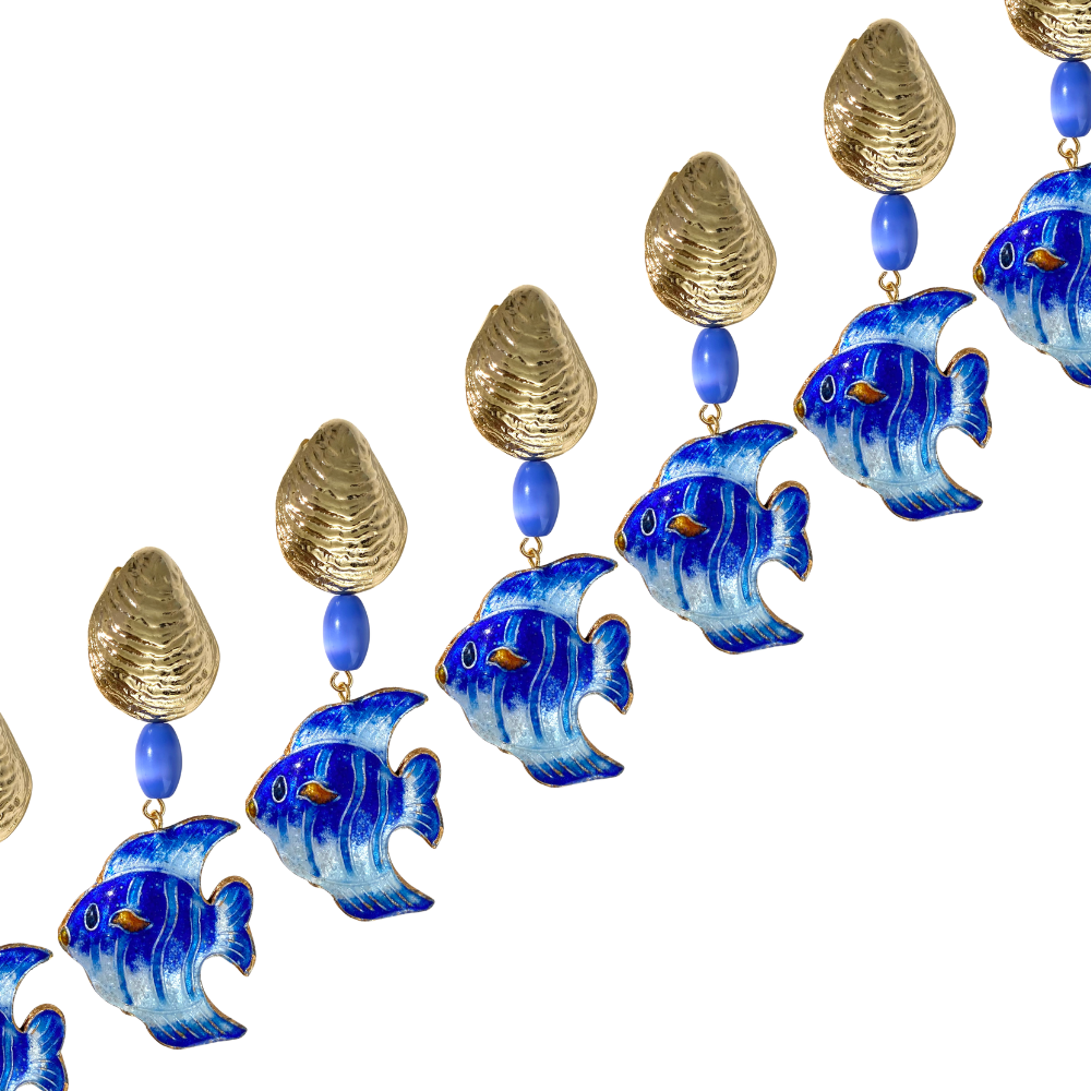 Brinco Conchas e Peixe