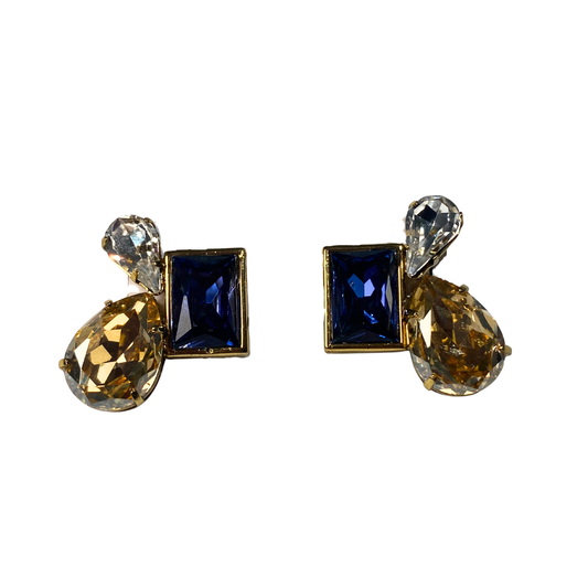 Brinco Cristais Josephine Azul