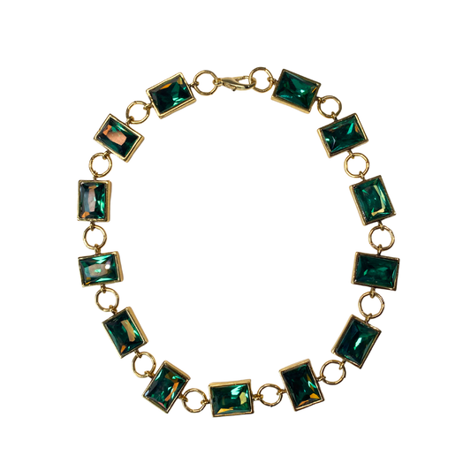 Chocker Cristais Josephine Verde