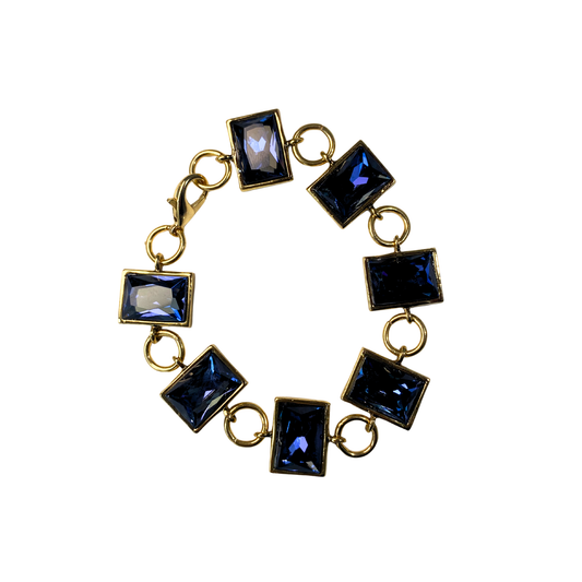Pulseira Cristais Josephine Azul