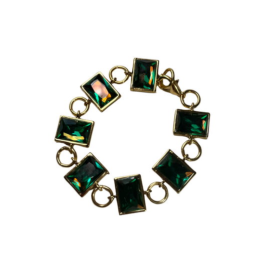 A Pulseira Cristais Josephine Verde