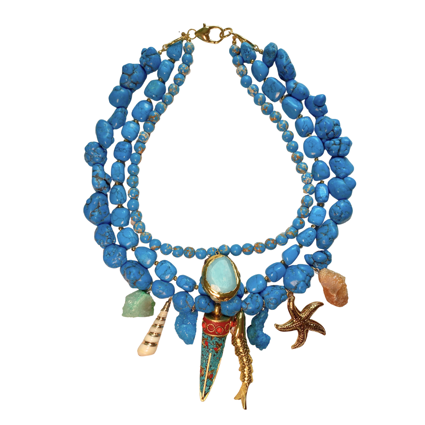 Colar Maxi Turquesa