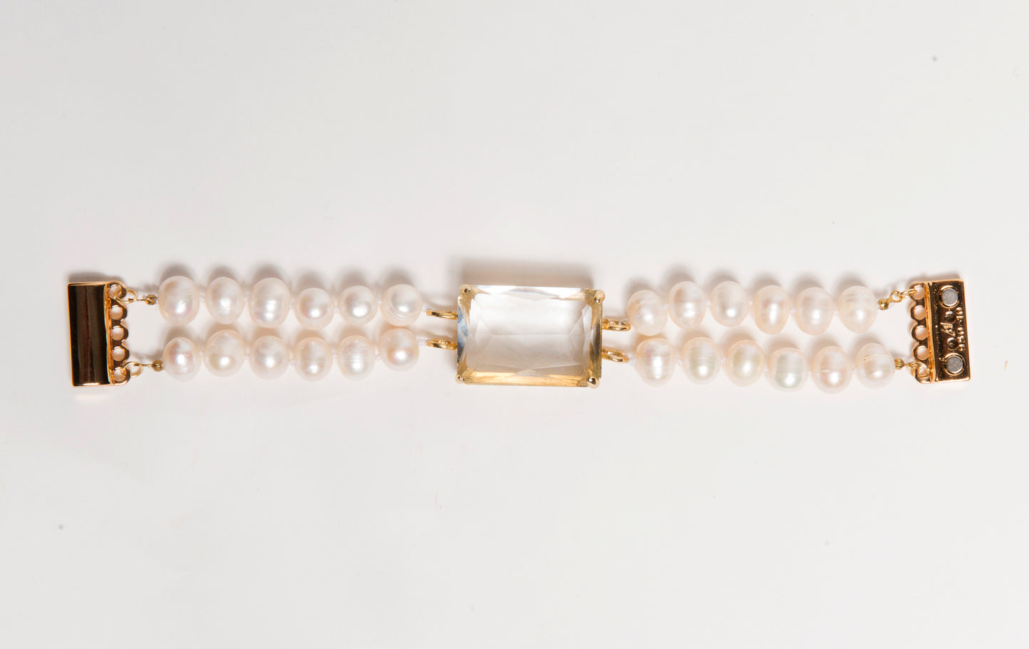 Pulseira pérola e cristal tiragem limitada