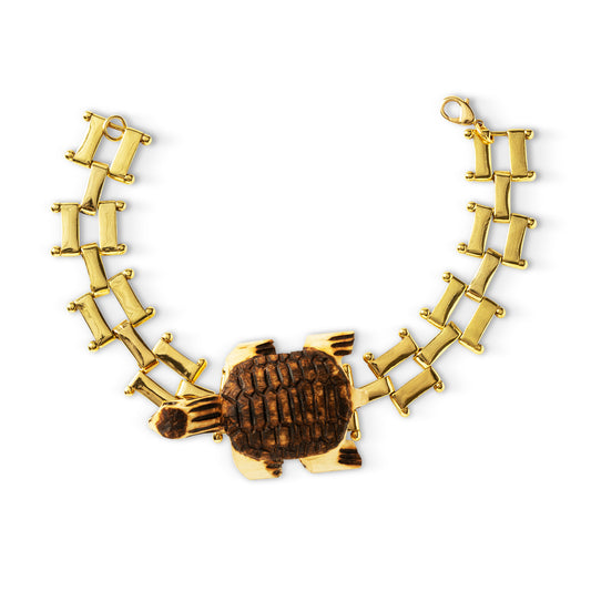 Chocker Dourada Tartaruga